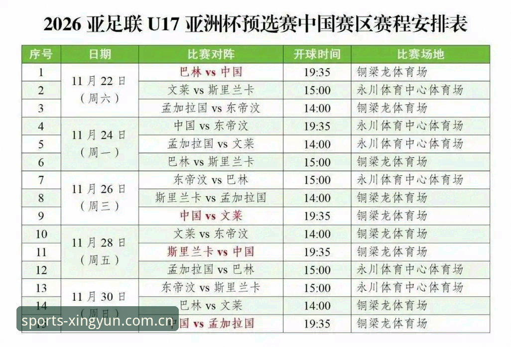U17世界杯抽签结果深度分析：中国足球新生代在杏运体育平台的突破之路